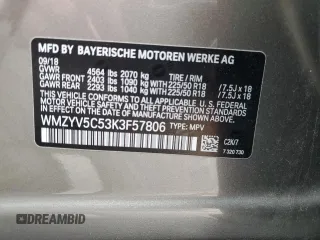 2019 MINI Countryman Cooper с VIN WMZYV5C53K3F57806, выставлен на аукционе Copart как лот 53888065 с пробегом 80 372 миль миль и Списание • Salvage title. История ставок и продаж доступна на DreamBid. Изображение 12.
