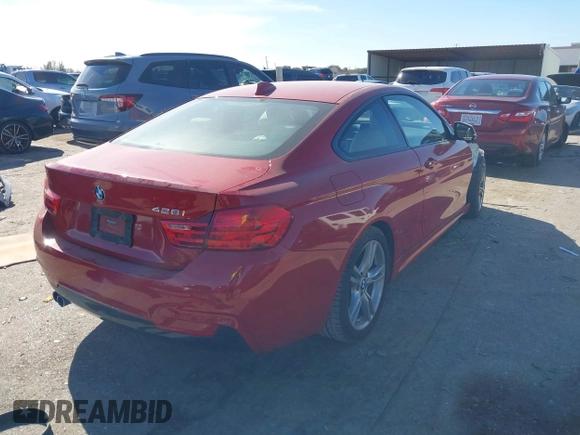 2015 BMW 4 Series 428i with VIN WBA3N3C57FK233391, listed as a IAAI auction lot 41260038 with 86,487 mi miles and . Bid and sale history available at DreamBid. Image 4.