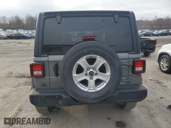 2023 Jeep Wrangler Willys with VIN 1C4HJXDGXPW545601, listed as a Copart auction lot 50020905 with 19,115 mi miles and Salvage title. Bid and sale history available at DreamBid. Image 6.