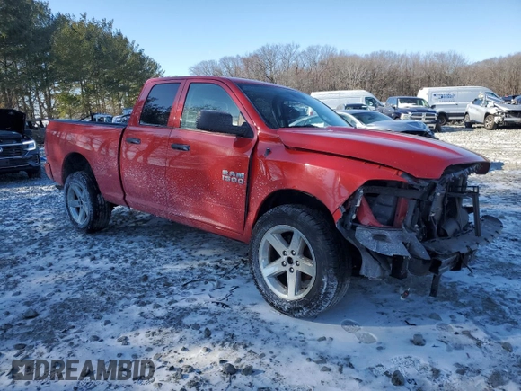 2017 Ram 1500 Express with VIN 1C6RR7FGXHS619593, listed as a Copart auction lot 45809095 with 62,403 mi miles and Salvage Title. Bid and sale history available at carsss.com. Image 4.