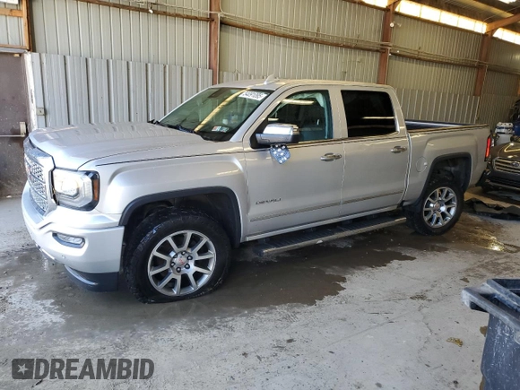 2017 GMC Sierra 1500 Denali with VIN 3GTU2PEC9HG399344, listed as a Copart auction lot 54091095 with 103,812 mi miles and Salvage Title. Bid and sale history available at DreamBid. Image 1.