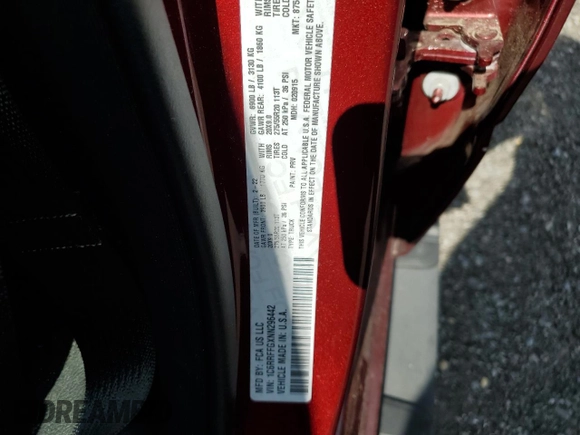 2022 Ram 1500 Big Horn z VIN 1C6RRFFGXNN296442, wystawiony jako Copart lot #64558045 z przebiegiem 33 925 mil mil oraz Szkoda całkowita • Salvage title. Historia ofert i sprzedaży dostępna na DreamBid. Obrazek 13.