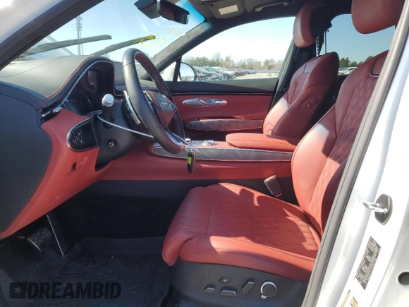 2024 Genesis GV70 Sport with VIN 5NMMCDTC5RH015306, listed as a Copart auction lot 47453885 with 24,248 mi miles and Salvage title. Bid and sale history available at DreamBid. Image 7.