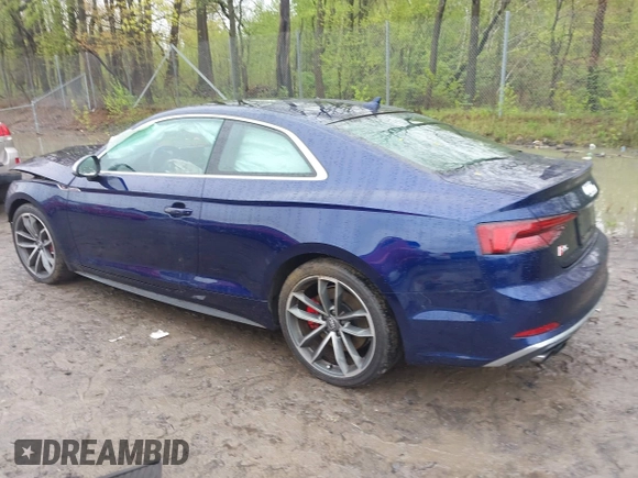 2018 Audi S5 Premium Plus z VIN WAUP4AF55JA074714, wystawiony jako IAAI lot #42198303 z przebiegiem 43 795 mil mil oraz . Historia ofert i sprzedaży dostępna na DreamBid. Obrazek 3.