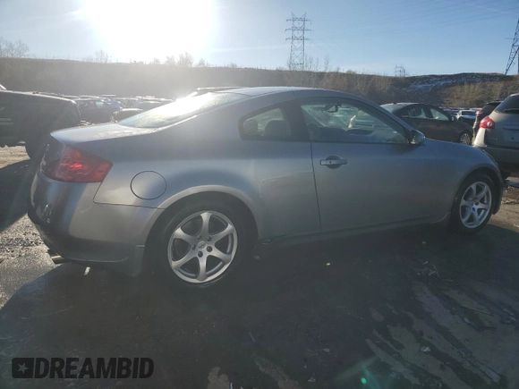 2006 Infiniti G35 Coupe with VIN JNKCV54E36M719373, listed as a Copart auction lot 82469214 with 0 mi miles and Salvage Title. Bid and sale history available at carsss.com. Image 3.