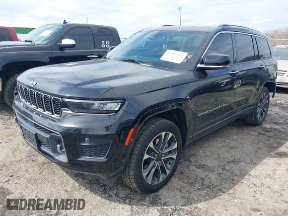 2021 Jeep Grand Cherokee Overland z VIN 1C4RJKDG7M8140271, wystawiony jako IAAI lot #41806329 z przebiegiem 39 160 mil mil oraz . Historia ofert i sprzedaży dostępna na DreamBid. Obrazek 2.