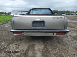 1987 Chevrolet El Camino SS z VIN 3GCCW80H7HS913746, wystawiony jako Copart lot #56333525 z przebiegiem 73 609 mil mil oraz Czysty tytuł • Clean title. Historia ofert i sprzedaży dostępna na DreamBid. Obrazek 6.
