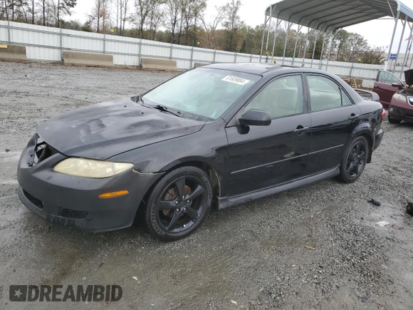 2004 Mazda Mazda6 s with VIN 1YVFP80D145N37390, listed as a Copart auction lot 81609884 with 236,675 mi miles and Salvage Title. Bid and sale history available at carsss.com. Image 1.