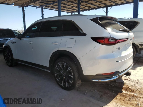 2024 Mazda CX-90 Premium Plus z VIN JM3KKEHA7R1134208, wystawiony jako Copart lot #53838335 z przebiegiem 5 622 mil mil oraz Szkoda całkowita • Salvage title. Historia ofert i sprzedaży dostępna na DreamBid. Obrazek 2.