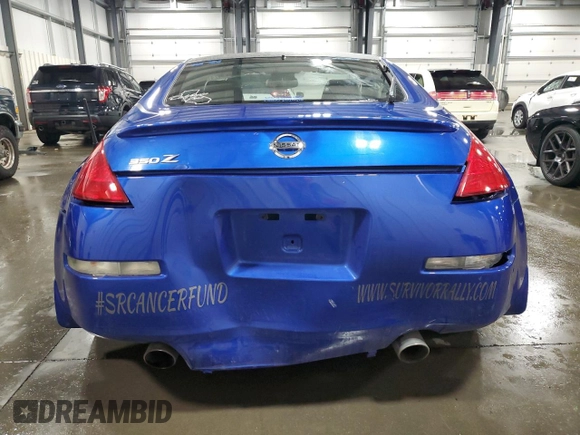 2005 Nissan 350Z Touring with VIN JN1AZ34E05M650337, listed as a Copart auction lot 70862474 with 88,076 mi miles and Salvage Title. Bid and sale history available at DreamBid. Image 6.