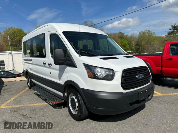 2019 Ford Transit XL with VIN 1FDZX2CM6KKB27948, listed as a Copart auction lot 55932665 with 244,675 mi miles and Clean Title. Bid and sale history available at DreamBid. Image 4.