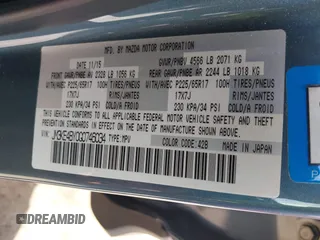 2016 Mazda CX-5 Sport with VIN JM3KE4BY0G0746034, listed as a IAAI auction lot 41842894 with 92,801 mi miles. Bid and sale history available at carsss.com. Image 9.