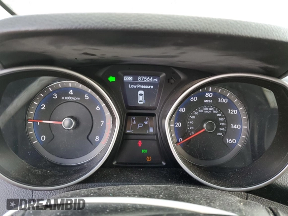 2016 Hyundai Elantra GT with VIN KMHD35LHXGU326832, listed as a Copart auction lot 46685035 with 87,564 mi miles and Salvage Title. Bid and sale history available at carsss.com. Image 9.