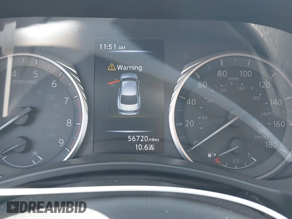 2019 Infiniti Q50 Luxe z VIN JN1EV7AP7KM518276, wystawiony jako IAAI lot #42148033 z przebiegiem 56 720 mil mil oraz . Historia ofert i sprzedaży dostępna na DreamBid. Obrazek 7.