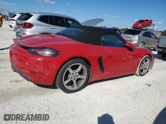 2017 Porsche 718 Boxster z VIN WP0CA2A86HS221306, wystawiony jako Copart lot #76144334 z przebiegiem Nie podano mil oraz Nie do naprawy. Historia ofert i sprzedaży dostępna na DreamBid. Obrazek 3.