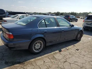 2002 BMW 5 Series 525iA with VIN WBADT43402GZ95367, listed as a Copart auction lot 68072334 with 167,537 mi miles and Salvage Title. Bid and sale history available at carsss.com. Image 3.