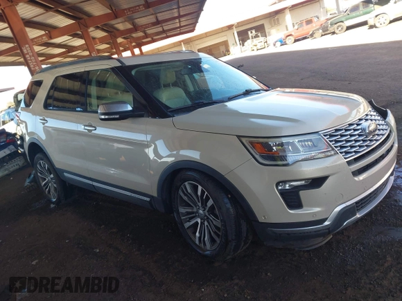 2018 Ford Explorer Platinum with VIN 1FM5K8HTXJGA36148, listed as a IAAI auction lot 41633231 with 82,383 mi miles and . Bid and sale history available at carsss.com. Image 1.
