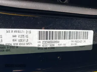2016 Dodge Charger SE with VIN 2C3CDXBG5GH205540, listed as a IAAI auction lot 41655596 with 190,890 mi miles and . Bid and sale history available at carsss.com. Image 9.