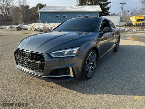 2018 Audi S5 Coupe Prestige with VIN WAUR4AF52JA001793, listed as a Copart auction lot 48086355 with 144,113 mi miles and Clean Title. Bid and sale history available at carsss.com. Image 2.