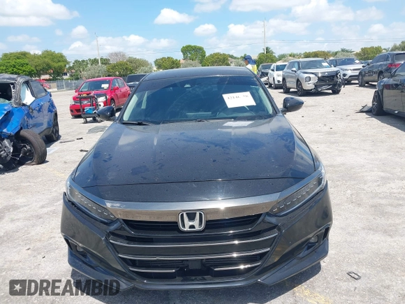2022 Honda Accord Sport SE with VIN 1HGCV1F42NA034507, listed as a IAAI auction lot 42146558 with 35,673 mi miles and . Bid and sale history available at DreamBid. Image 12.