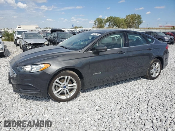 2018 Ford Fusion Hybrid S with VIN 3FA6P0UU8JR145166, listed as a Copart auction lot 71016294 with 54,817 mi miles and Salvage Title. Bid and sale history available at carsss.com. Image 1.