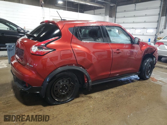 2015 Nissan Juke SL z VIN JN8AF5MV1FT559560, wystawiony jako Copart lot #50146625 z przebiegiem 62 824 mil mil oraz Szkoda całkowita • Salvage title. Historia ofert i sprzedaży dostępna na DreamBid. Obrazek 3.