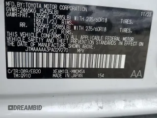 2023 Toyota bZ4X XLE z VIN JTMAAAAA3PA029270, wystawiony jako Copart lot #54526365 z przebiegiem 24 239 mil mil oraz Szkoda całkowita • Salvage title. Historia ofert i sprzedaży dostępna na DreamBid. Obrazek 14.