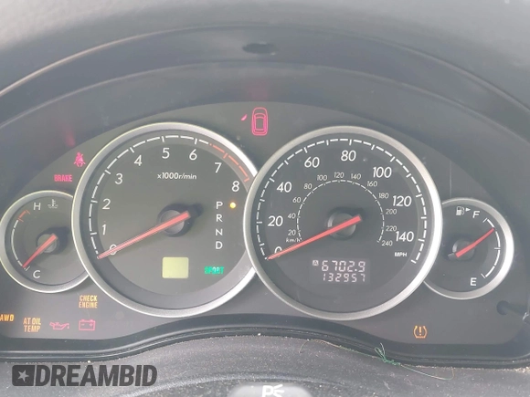 2007 Subaru Legacy Outback with VIN 4S4BP61C777343837, listed as a IAAI auction lot 42681258 with 132,957 mi miles and . Bid and sale history available at DreamBid. Image 7.