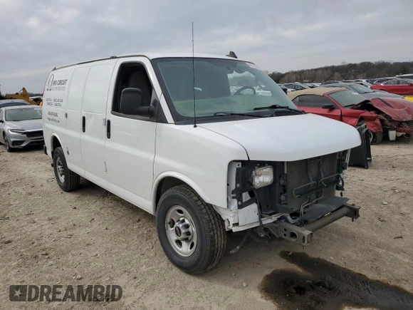 2017 GMC Savana Cargo z VIN 1GTW7AFF7H1291089, wystawiony jako Copart lot #49146145 z przebiegiem Nie podano mil oraz Szkody całkowita. Historia ofert i sprzedaży dostępna na DreamBid. Obrazek 4.