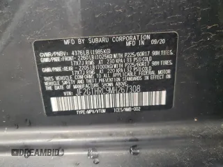 2021 Subaru Crosstrek Special Sports с VIN JF2GTHRC9MH267308, выставлен на аукционе Copart как лот 52424735 с пробегом Не указан миль и На запчасти • Non repairable. История ставок и продаж доступна на DreamBid. Изображение 13.