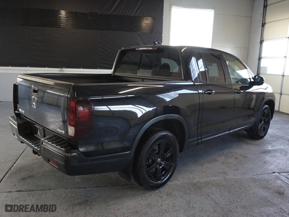2020 Honda Ridgeline Black Edition with VIN 5FPYK3F83LB018050, listed as a Copart auction lot 84297124 with 39,433 mi miles and Salvage Title. Bid and sale history available at carsss.com. Image 3.