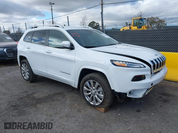 2017 Jeep Cherokee Overland z VIN 1C4PJMJS9HW631941, wystawiony jako IAAI lot #41605184 z przebiegiem 19 162 mil mil oraz . Historia ofert i sprzedaży dostępna na DreamBid. Obrazek 1.