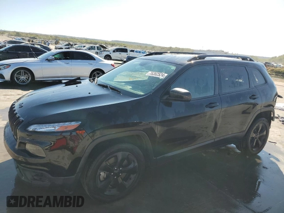 2017 Jeep Cherokee Sport z VIN 1C4PJLAS5HW585812, wystawiony jako Copart lot #76352524 z przebiegiem 110 335 mil mil oraz Szkoda całkowita • Salvage title. Historia ofert i sprzedaży dostępna na DreamBid. Obrazek 1.