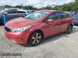 2018 Kia Forte LX with VIN 3KPFL4A77JE257640, listed as a Copart auction lot 51659405 with 132,295 mi miles and Clean Title. Bid and sale history available at carsss.com. Image 1.