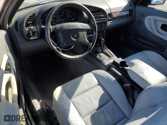 1997 BMW 3-Series 328IC with VIN WBABK8326VET99504, listed as a Copart auction lot 76481924 with 172,043 mi miles and Salvage Title. Bid and sale history available at carsss.com. Image 8.