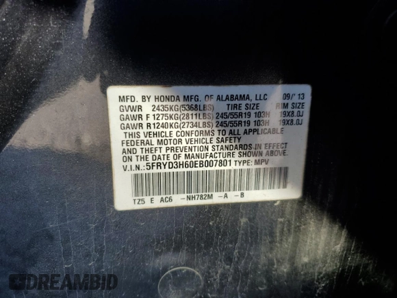 2014 Acura MDX Technology z VIN 5FRYD3H60EB007801, wystawiony jako Copart lot #87442894 z przebiegiem 157 633 mil mil oraz Szkoda całkowita • Salvage title. Historia ofert i sprzedaży dostępna na DreamBid. Obrazek 14.