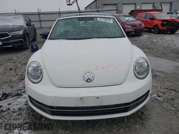 2013 Volkswagen Beetle with VIN 3VW8A7AT5DM811357, listed as a Copart auction lot 43783675 with Not Provided miles and Salvage Title. Bid and sale history available at DreamBid. Image 5.