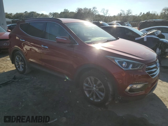 2017 Hyundai Santa Fe Sport 2.0T with VIN 5XYZU4LA9HG425911, listed as a Copart auction lot 46629355 with 127,546 mi miles and Clean Title. Bid and sale history available at carsss.com. Image 4.
