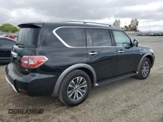 2018 Nissan Armada SL z VIN JN8AY2NC1JX502296, wystawiony jako Copart lot #53389055 z przebiegiem 129 237 mil mil oraz Czysty tytuł • Clean title. Historia ofert i sprzedaży dostępna na DreamBid. Obrazek 3.
