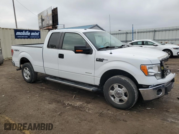 2013 Ford F-150 XL with VIN 1FTFX1ET1DFD82959, listed as a Copart auction lot 42958465 with 104,371 mi miles and Salvage Title. Bid and sale history available at carsss.com. Image 4.