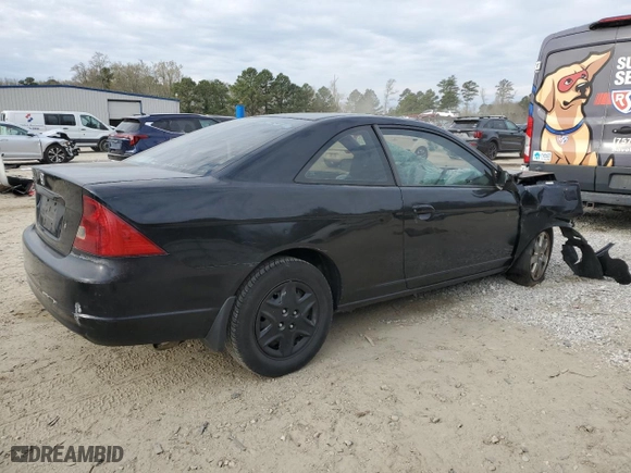 2003 Honda Civic EX with VIN 1HGEM22973L011602, listed as a Copart auction lot 50883405 with 260,903 mi miles and Salvage Title. Bid and sale history available at carsss.com. Image 3.