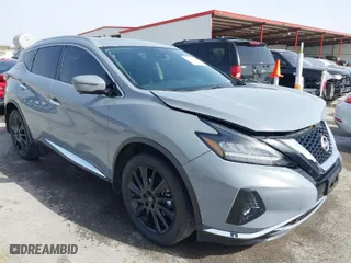 2023 Nissan Murano Platinum with VIN 5N1AZ2DJ6PC134735, listed as a IAAI auction lot 41748965 with 17,011 mi miles. Bid and sale history available at carsss.com. Image 1.