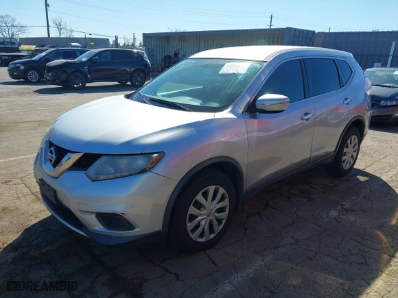 2015 Nissan Rogue SV with VIN KNMAT2MT9FP555766, listed as a IAAI auction lot 41756086 with 169,570 mi miles. Bid and sale history available at carsss.com. Image 17.