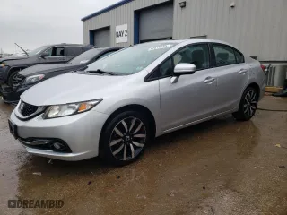 2014 Honda Civic Sedan EX-L with VIN 19XFB2F99EE008232, listed as a Copart auction lot 42813785 with 105,906 mi miles and Salvage Title. Bid and sale history available at carsss.com. Image 1.