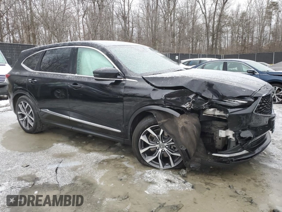 2023 Acura MDX w/Technology Package with VIN 5J8YE1H4XPL038136, listed as a Copart auction lot 88968795 with 67,222 mi miles and Salvage Title. Bid and sale history available at carsss.com. Image 4.