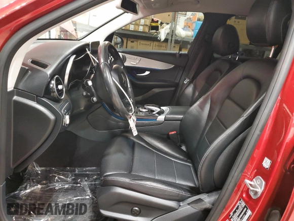 2017 Mercedes-Benz GLC with VIN WDC0G4KB6HF144592, listed as a Copart auction lot 54162395 with 168,227 mi miles and Clean Title. Bid and sale history available at carsss.com. Image 7.