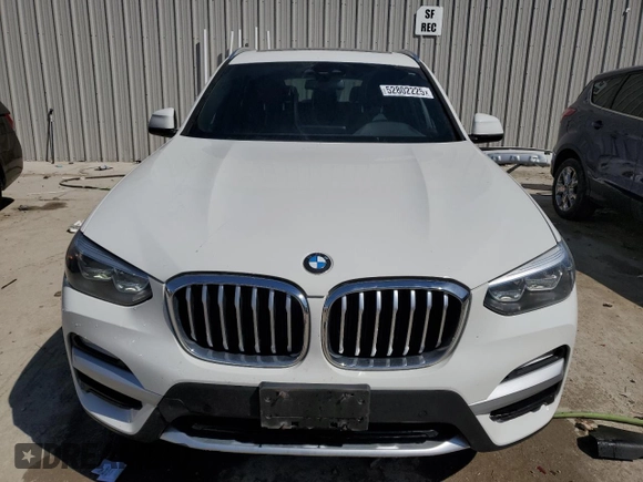 2019 BMW X3 xDrive30i with VIN 5UXTR9C55KLD90871, listed as a Copart auction lot 52802225 with 114,232 mi miles and Salvage Title. Bid and sale history available at DreamBid. Image 5.
