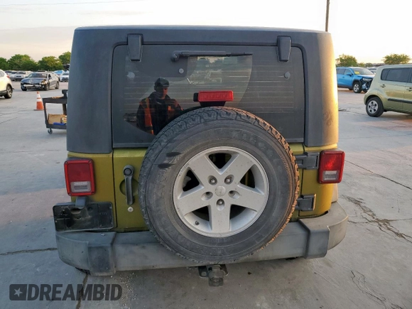 2008 Jeep Wrangler X with VIN 1J4FA24148L617265, listed as a Copart auction lot 53054495 with 143,270 mi miles and Salvage Title. Bid and sale history available at DreamBid. Image 6.