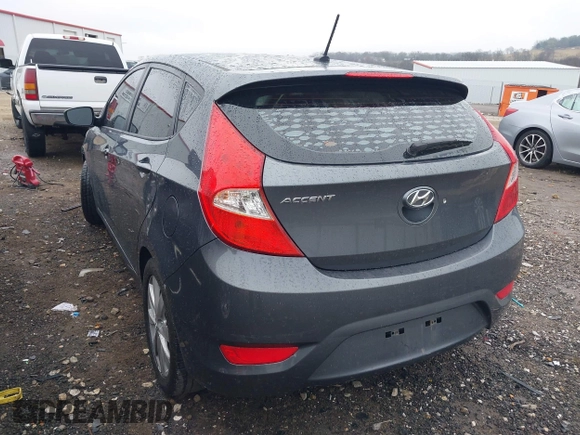 2012 Hyundai Accent SE with VIN KMHCU5AE9CU013458, listed as a IAAI auction lot 41475986 with 88,592 mi miles. Bid and sale history available at carsss.com. Image 3.