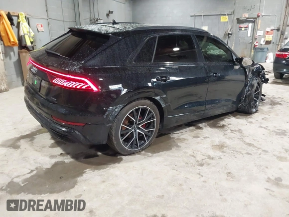 2019 Audi Q8 Premium Plus with VIN WA1EVAF18KD037817, listed as a IAAI auction lot 41922109 with 54,602 mi miles and . Bid and sale history available at DreamBid. Image 4.